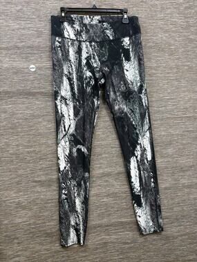 Under Armour Heat Gear Compression Legging Pants Women’s Size L Black/white